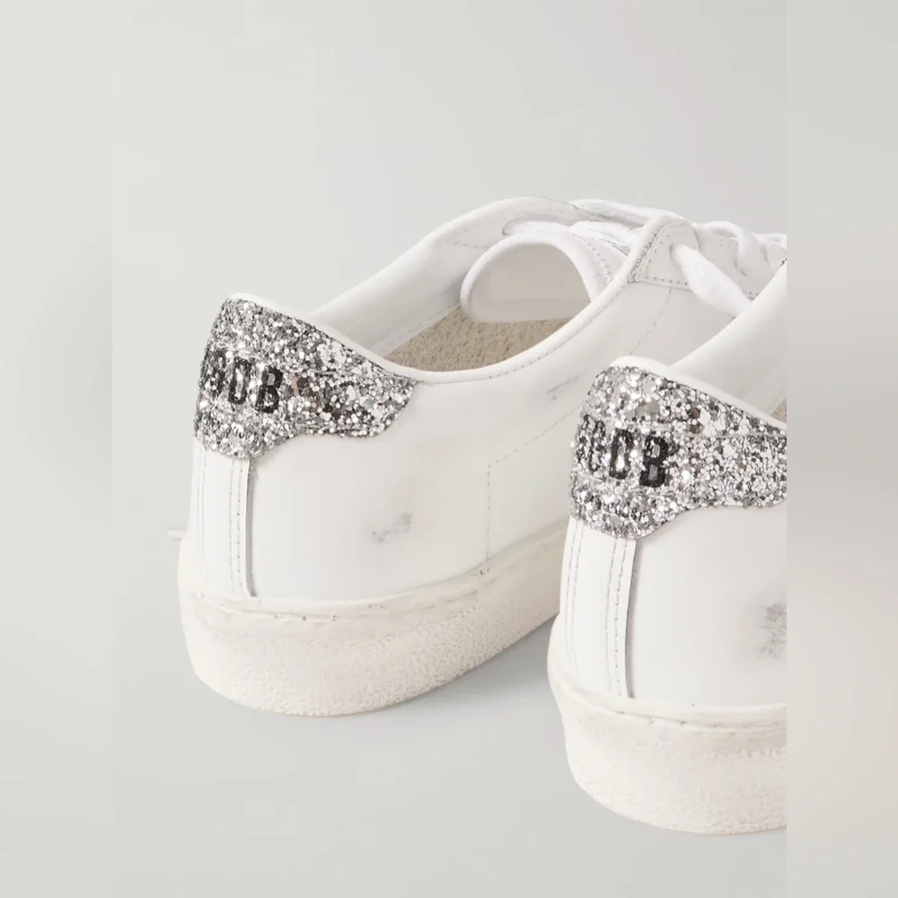 Golden Goose Super Star Classic Leather Sneakers with Swarovski Crystals - Picture 4 of 7